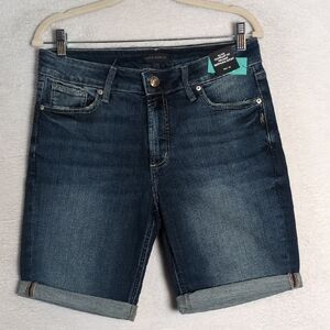 Silver Jeans Elyse Womens Comfort Fit‎ Mid Rise Bermuda Shorts Waist 27